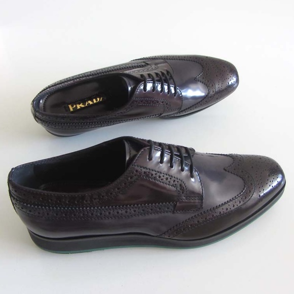 new PRADA brogue wing-tip platform oxfords 37 / 7 - Picture 7 of 8